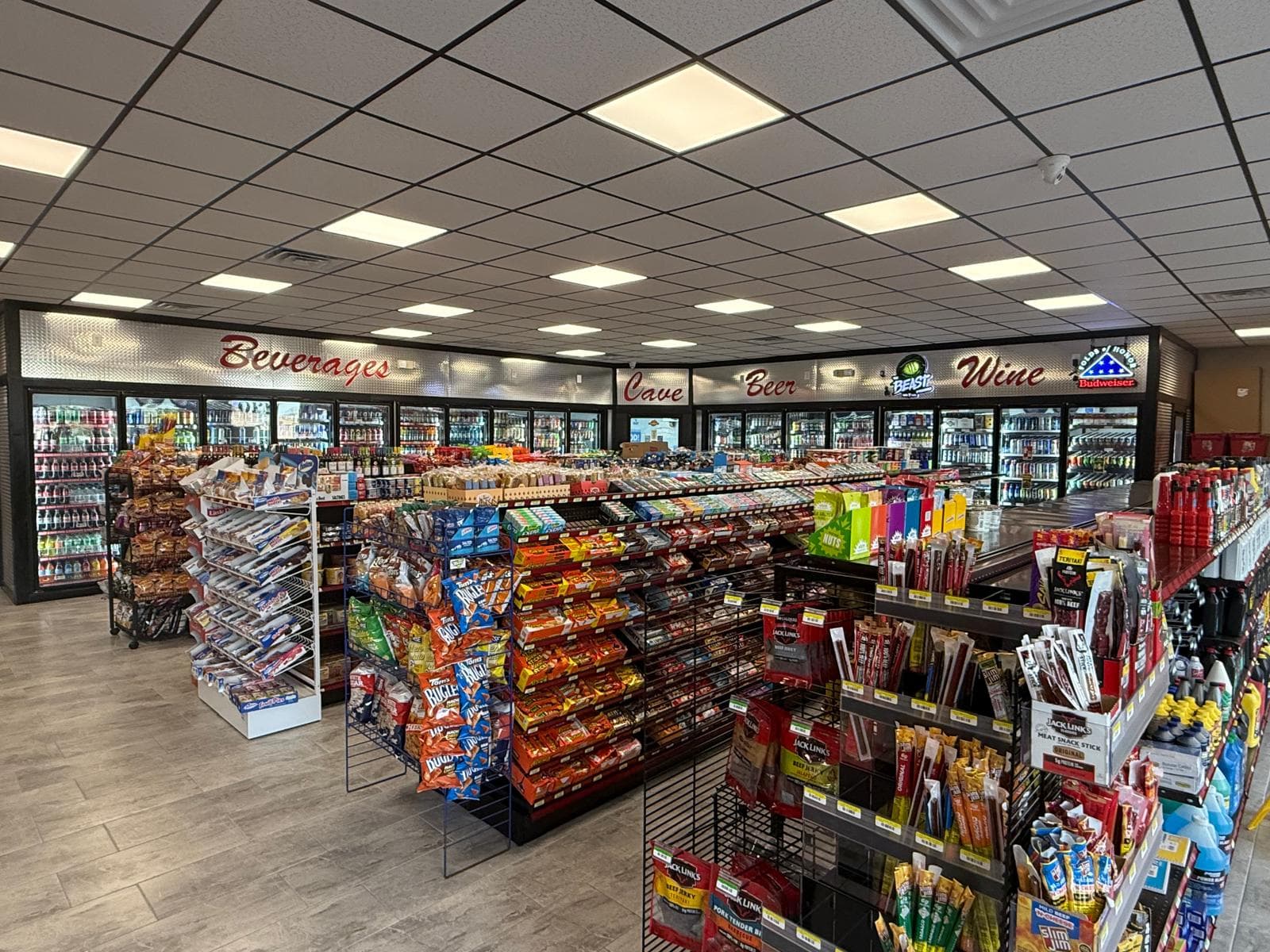 Store Fixture with Walk-In Cooler
